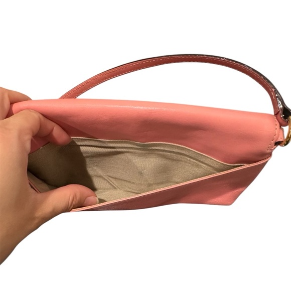 Kate Spade Pink Leather Pochette Wristlet Bag Susanna Spring Easter - Picture 11 of 16